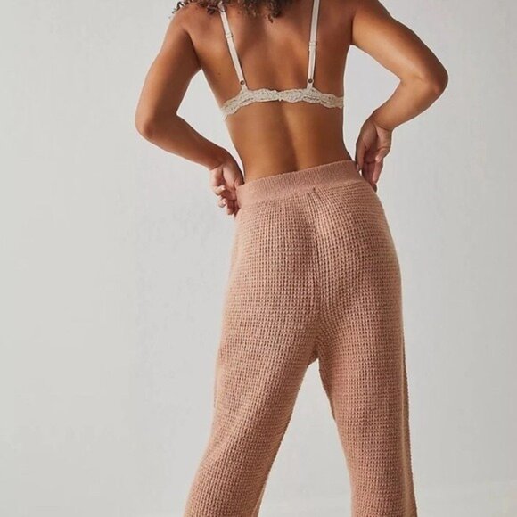 NWT Free People WOOL Blend C.O.Z.Y.‎ Waffle Knit Jogger Lounge Pants Size XS - Picture 5 of 15